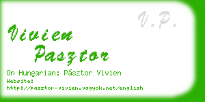 vivien pasztor business card
